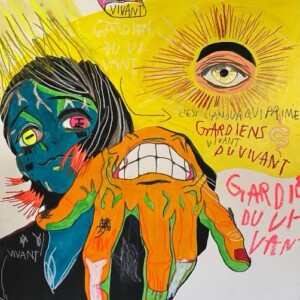 Untitled from Japanese Comic Strips 4, 35x35cm, mixed media on panel