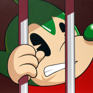 ジェイル 50 x 120 cm キャンバスにアクリル絵具